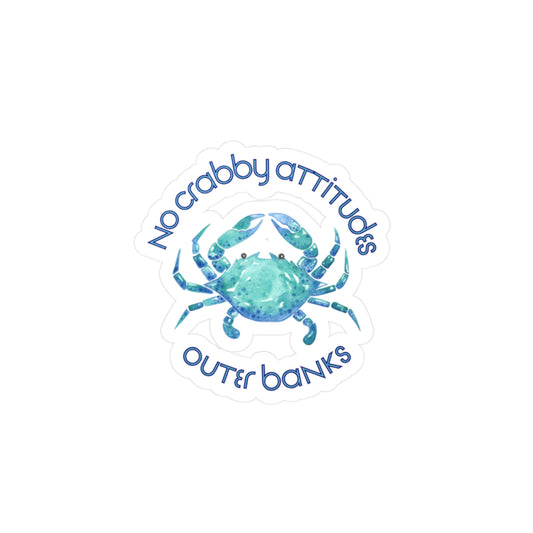 No Crabby Attitudes OBX | Sticker