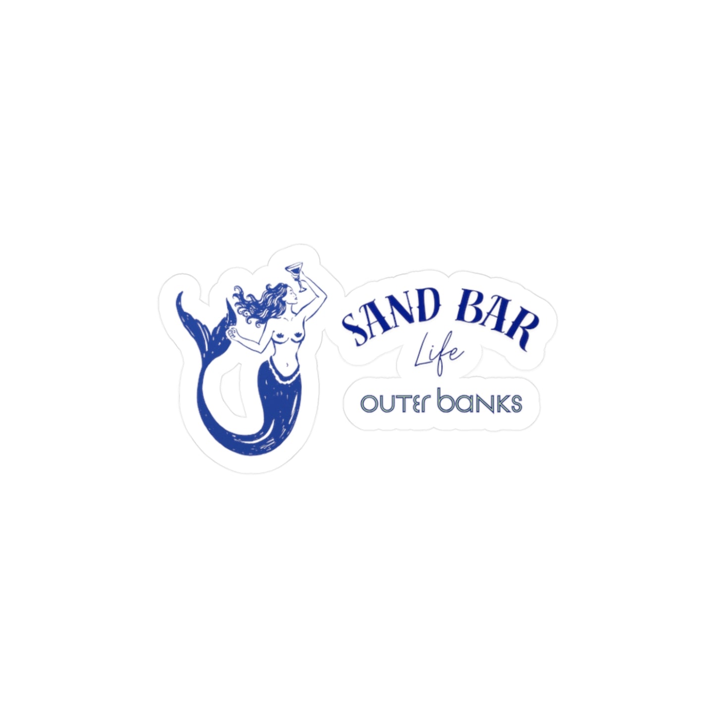 Sand Bar Life Mermaid OBX | Sticker